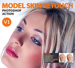 PS动作－润肤美妆：Model Skin Retouch V1 - Photoshop Action